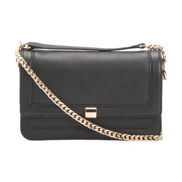 COLE HAAN Leather Daniella Chain Shoulder Bag - Picture 1 of 4